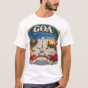Goa Onbevlekte Ontvangenis Kerk Panaji – Vintage  T-shirt