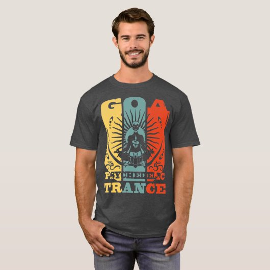 Goa Psychedelic Trance OM Psytrance Cadeau T-shirt (Voorkant volledig)