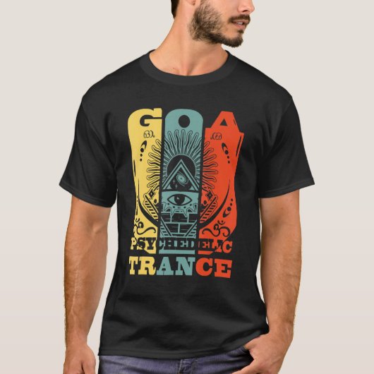 Goa Psychedelic Trance Om Psytrance Raver 1 T-shirt (Voorkant)