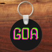 Goa Psychedelische sleutelhanger (Voorkant)