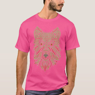 Goa Psytrance Rave Spirituele muziek Wolf Psychede T-shirt