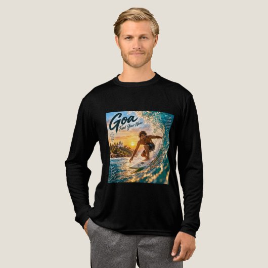 Goa – vind je golf Tri-Blend shirt (Voorkant)