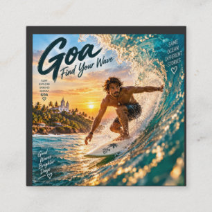 Goa – vind je golf vierkante visitekaartje
