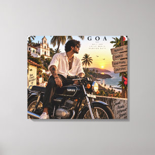 Goa • Zoute Lucht Heldere Geesten Gelukkiger Dagen Canvas Afdruk