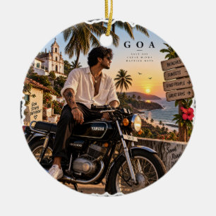 Goa • Zoute Lucht Heldere Geesten Gelukkigere Dage Keramisch Ornament