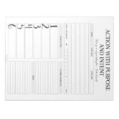 Goal Achiever's Masterplan: Action Plan Notepad Notitieblok (Voorkant)