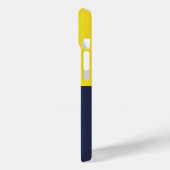 Goal blauw goud gepersonaliseerde meisjes voetbal Case-Mate iPhone case (Achterkant / Links)