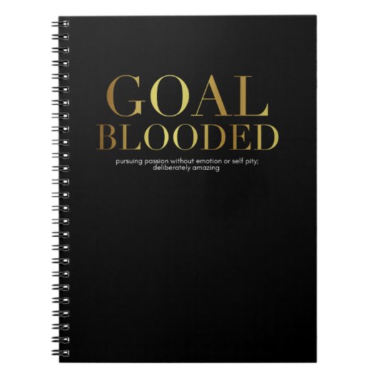 Goal Blooded Notebook Notitieboek (Voorkant)