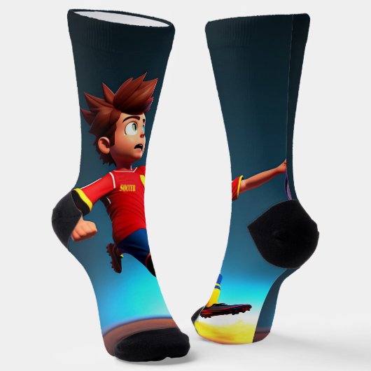 Goal Bound: De perfecte kick van de geanimeerde jo Sokken (Gebogen)