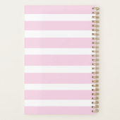 Goal Crusher Pink Stripes Floral Planner (Achterkant)