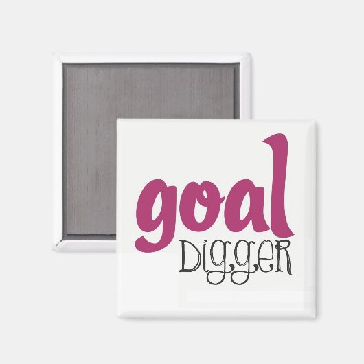 Goal Digger - Fitness motiverende magneet (Voorkant / Achterkant)