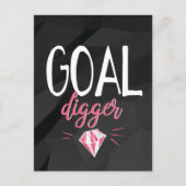 Goal Digger, Motivated Girl Briefkaart (Voorkant)