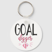 Goal Digger, Motivated Girl Sleutelhanger (Voorkant)