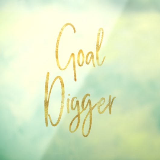 Goal Digger Speck Raamsticker (Vel 3)