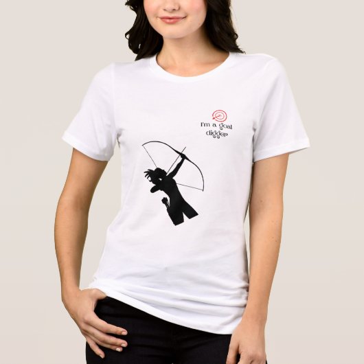 Goal Digger T-Shirt – Motivational Daisy Graphic  (Voorkant)