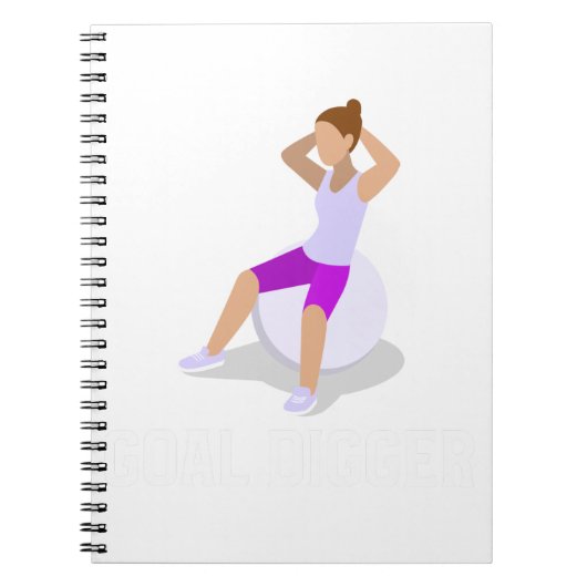 Goal Digger Woman Gym Notitieboek (Voorkant)