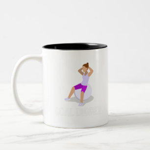 Goal Digger Woman Gym Tweekleurige Koffiemok