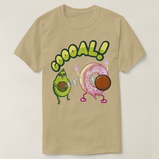Goal Doughnut Hole Avocado Guacamole T-shirt (Design voorkant)