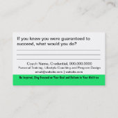 Goal Empower Kaart Visitekaartje (Achterkant)