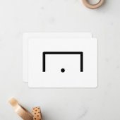 Goal Flat Note-Kaart Notitiekaartje (Voorkant / Achterkant in situ)