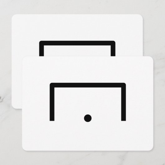 Goal Flat Note-Kaart Notitiekaartje (Voorkant / Achterkant)