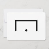 Goal Flat Note-Kaart Notitiekaartje (Achterkant)