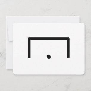 Goal Flat Note-Kaart Notitiekaartje