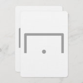 Goal Flat Note-Kaart Notitiekaartje (Voorkant / Achterkant)