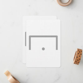 Goal Flat Note-Kaart Notitiekaartje