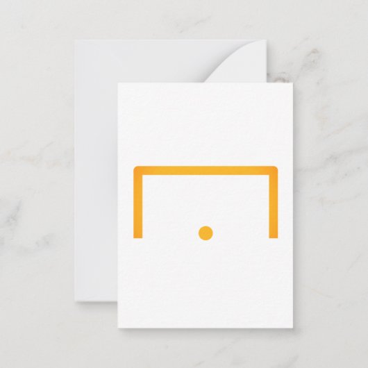 Goal Flat Note-Kaart Notitiekaartje (Achterkant)