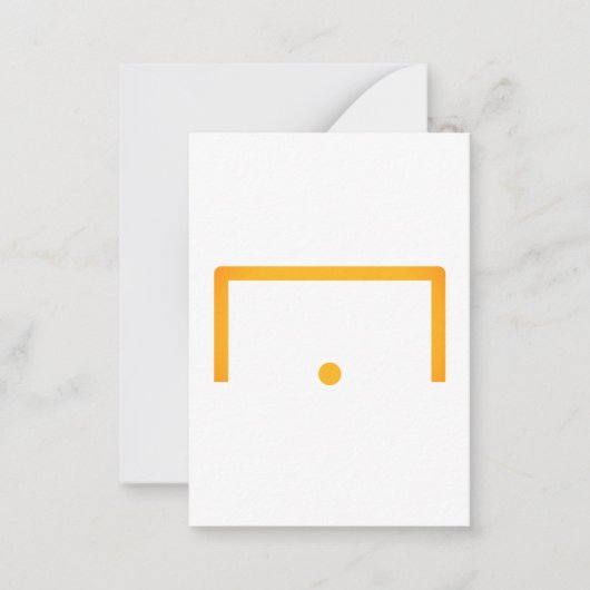 Goal Flat Note-Kaart Notitiekaartje (Voorkant)