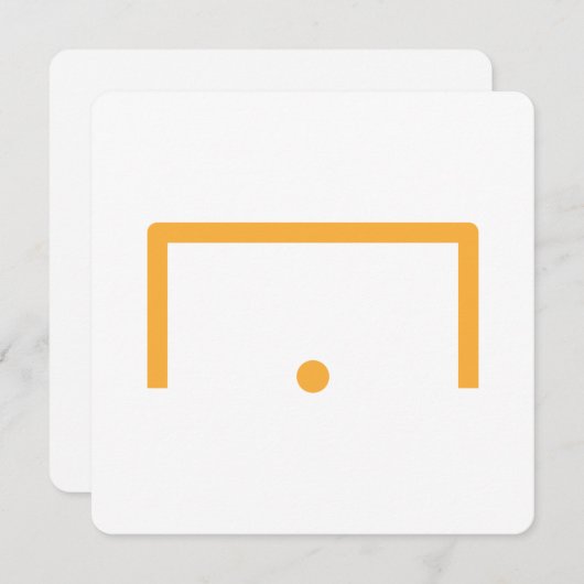 Goal Flat Note-Kaart Notitiekaartje (Voorkant / Achterkant)