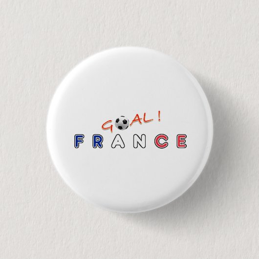 GOAL France Ronde Button 3,2 Cm (Voorkant)