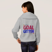 Goal Getter Dames Hoodie – Motivatie Slogan (Achterkant volledig)