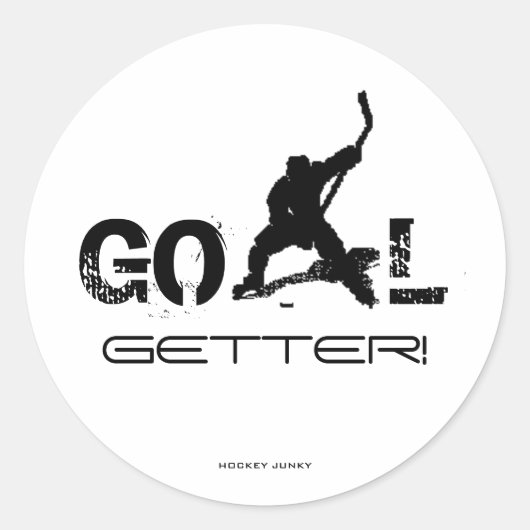 GOAL GETTER! RONDE STICKER (Voorkant)