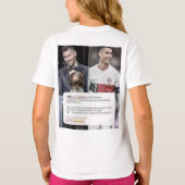 : "Goal-Getter T - shirts: Kick it with Ronaldo!" T-shirt (Achterkant)