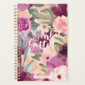Goal Getter Violet & Roze Waterverf - Aangepast Planner (Voorkant)