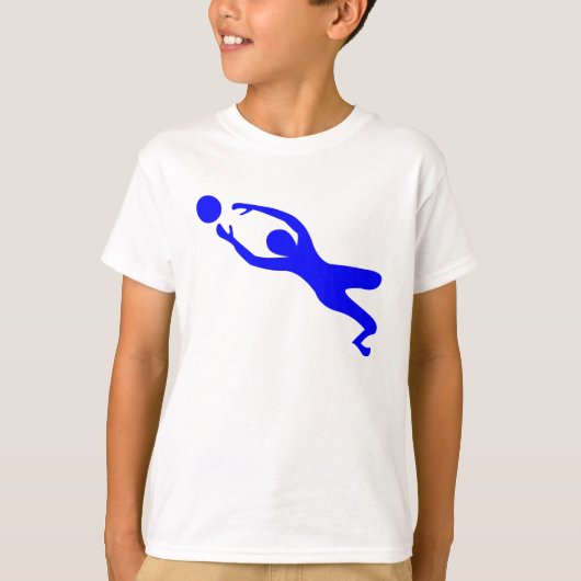 Goal Keeper - Blue T-shirt (Voorkant)