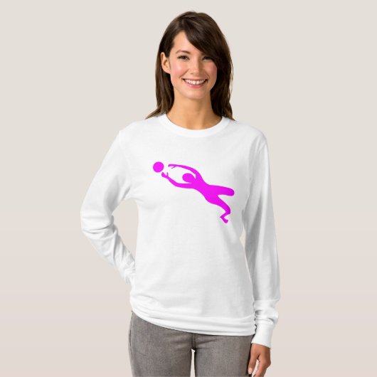 Goal Keeper - Magenta T-shirt (Voorkant volledig)