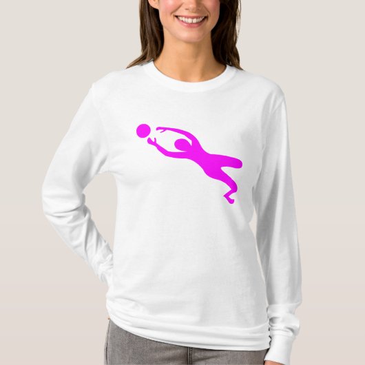 Goal Keeper - Magenta T-shirt (Voorkant)