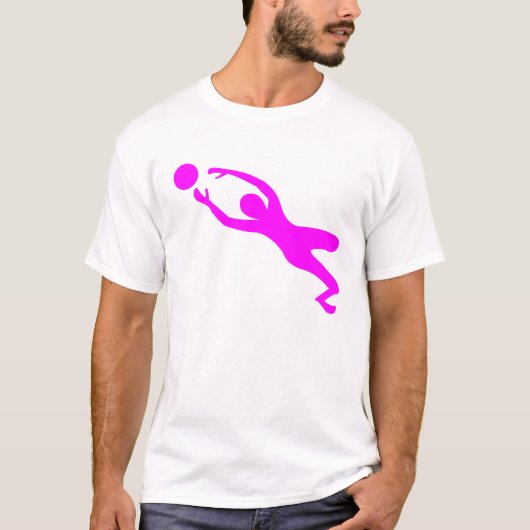 Goal Keeper - Magenta T-shirt (Voorkant)