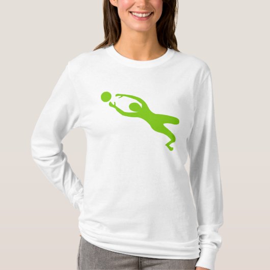 Goal Keeper - Martian Green T-shirt (Voorkant)