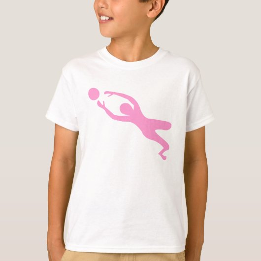 Goal Keeper - Roze T-shirt (Voorkant)