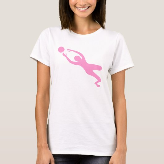 Goal Keeper - Roze T-shirt (Voorkant)