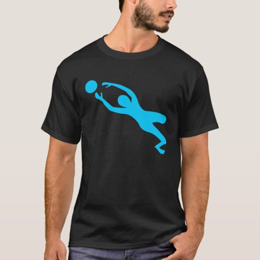 Goal Keeper - Sky Blue T-shirt (Voorkant)