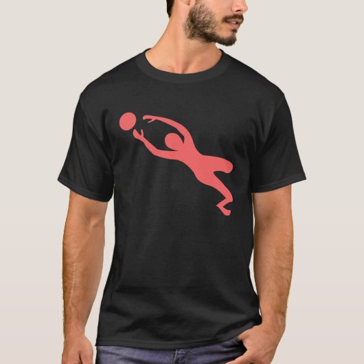 Goal Keeper - Tropisch roze T-shirt (Voorkant)