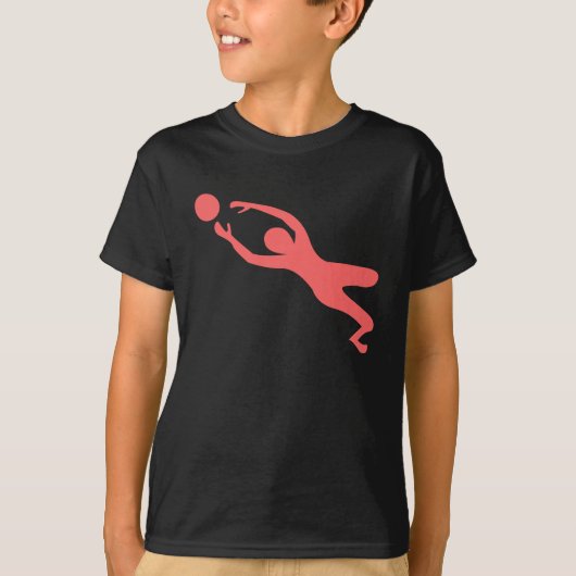 Goal Keeper - Tropisch roze T-shirt (Voorkant)