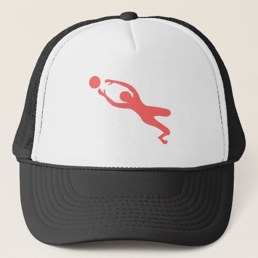 Goal Keeper - Tropisch roze Trucker Pet (Voorkant)