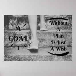 "Goal" Positief Poster voor wandkunst