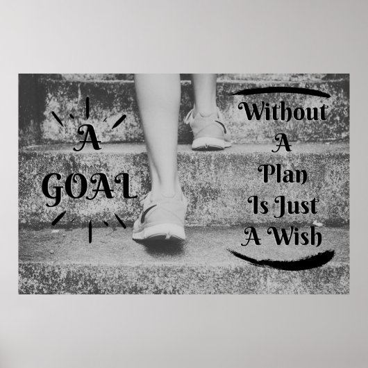 "Goal" Positief Poster voor wandkunst (Voorkant)